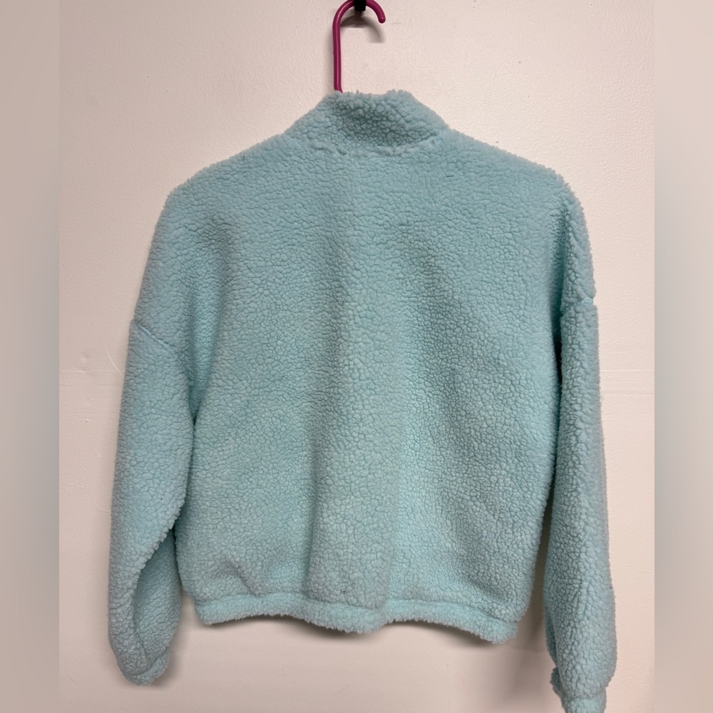 DSG Girls Cozy Fleece Full Zip Jacket Shoreside Blue XS (6-7) Kids - Picture 2 of 5